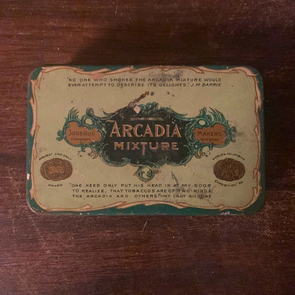 VINTAGE TOBACCO TIN can case